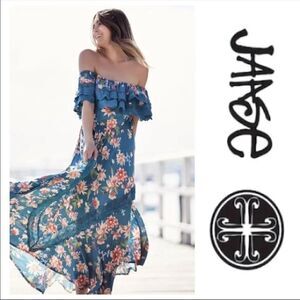 ✨HP✨Jaase Positano Floral Maxi Tuscan Dress✨